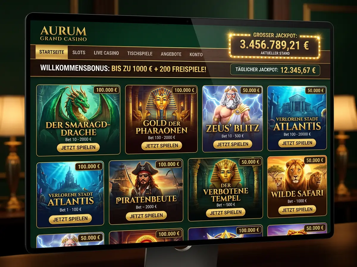 Alf — Spielsaal und Angebot
